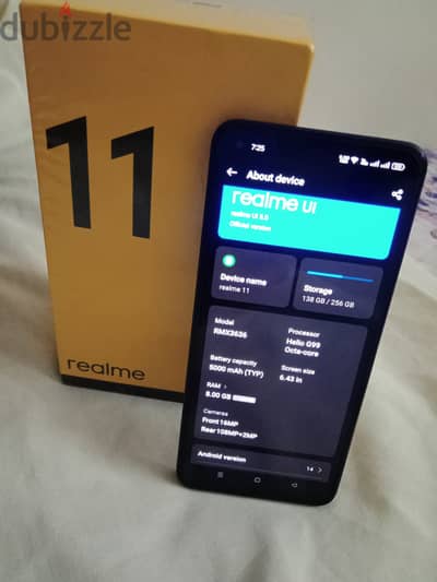 Realme 11 4G (8+256) used like new