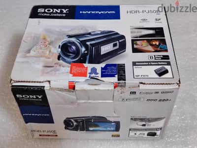 سوني كاميرا فيديو هارد 220 جيجا بها بروجيكتورصناعه اليابان Sony PJ50e