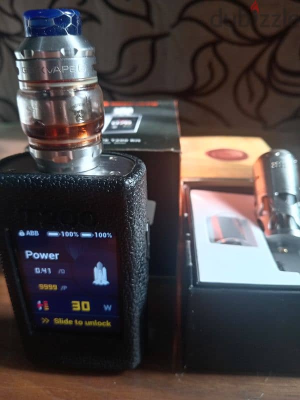 geek vape t200 touch 5.5+ 8ml brunhild 103 rta dual 200w silver 18650 2