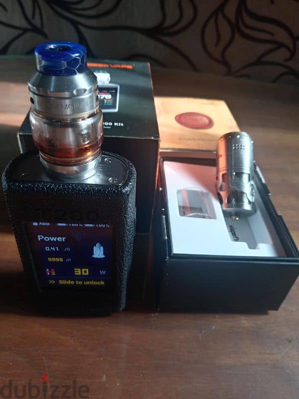 geek vape t200 touch 5.5+ 8ml brunhild 103 rta dual 200w silver 18650 4