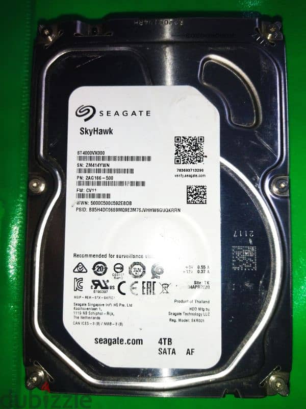 هارد ساتا 4 تيرا SEAGATE SkyHawk 1