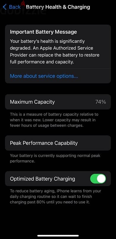 iphone x , storage: 256, battery:74 2