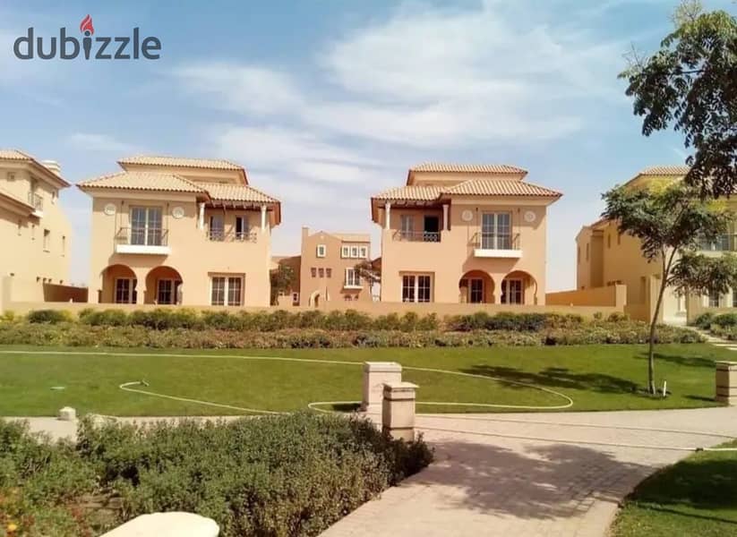 In installments, live in front of Golf views in a twin house villa with a landscape view in Sheikh Zayed 0