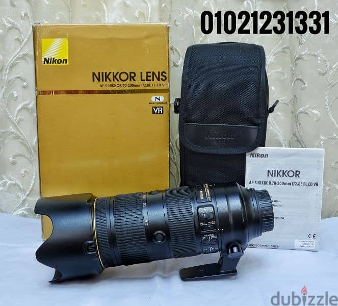 أحدث إصدار Lens NIKON 70-200mm F2.8E FL ED VR III 0