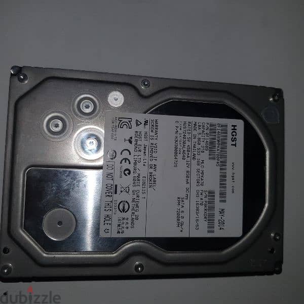 HGST harddisk 3TB 0