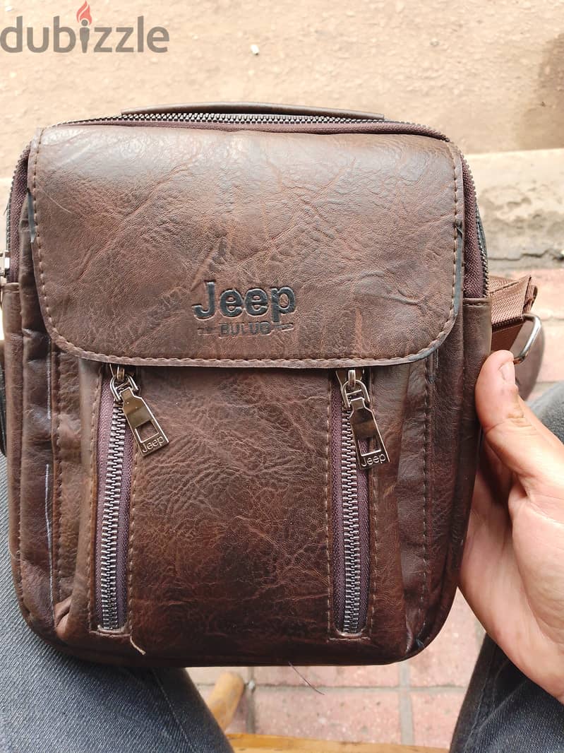 شنطة كروز ماركة jeep جلد 0