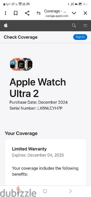 Apple watch ultra 2 2024 اتأكتفت فقط 0