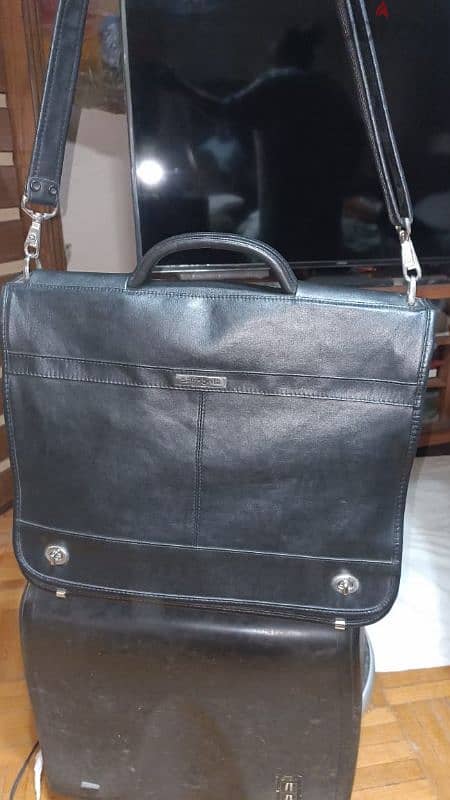 Samsonite  classic genuine leather brief case never used 3