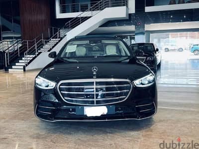 Mercedes S500 2023 for rent with only driver - مرسيدس للايجار بالسائق