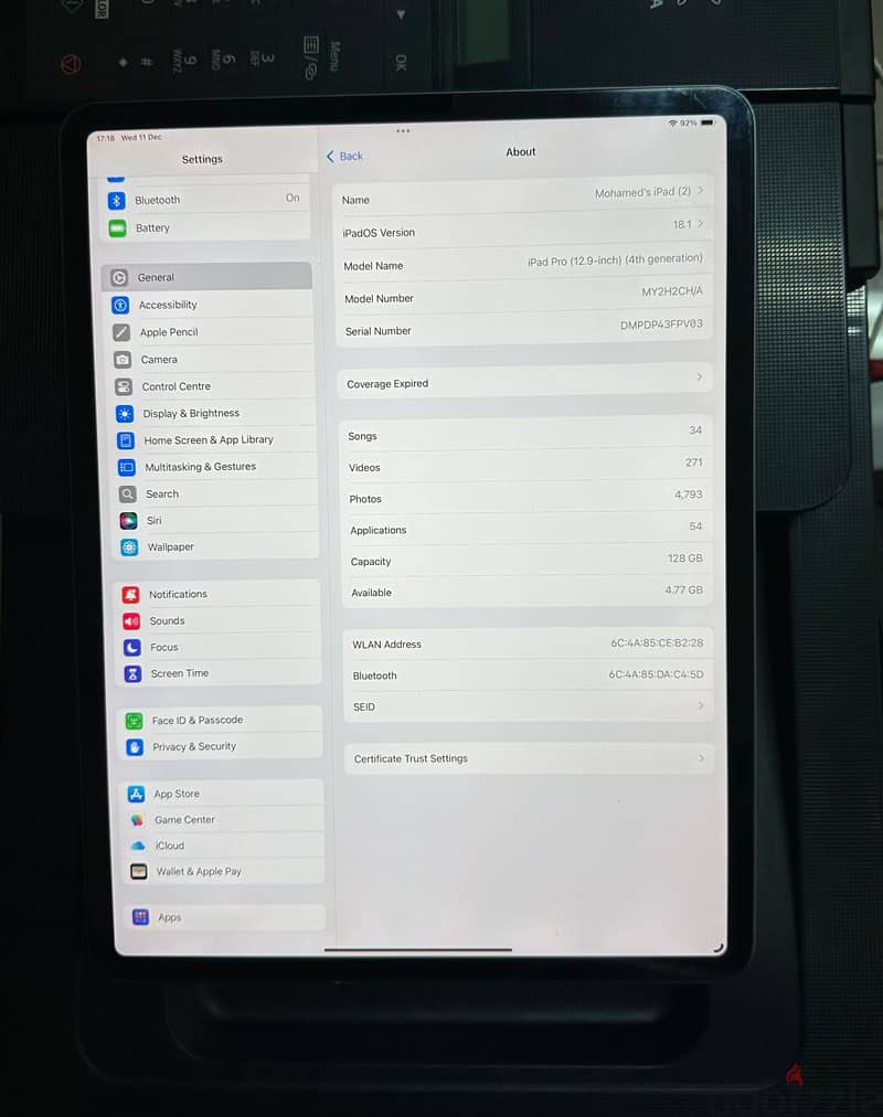 Ipad Pro 12.9, 4th generation 3