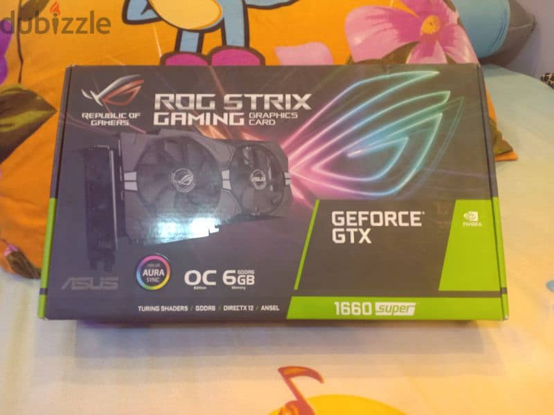 Rog strix gaming 1660 super ddr6 oc 6 gb  ا 0