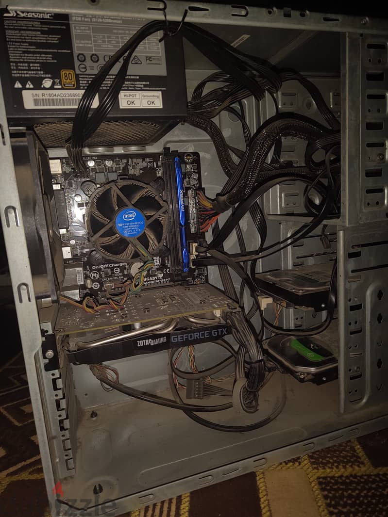 Gaming PC, GTX1660 6GB, I5 4460, Ram8, SSD 128, HDD 2TB + HDD 1TB 2