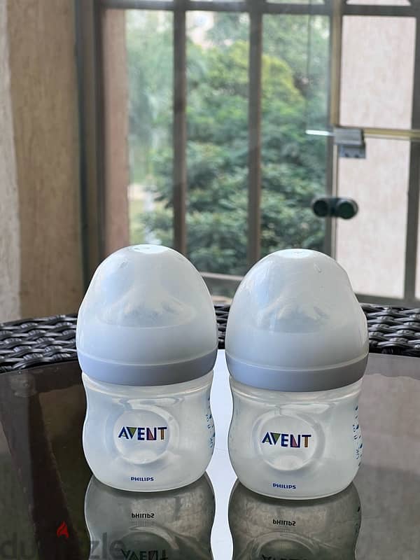 Philips Avent Natural Baby Bottle, 125 ml - Pack of 2, new born 1