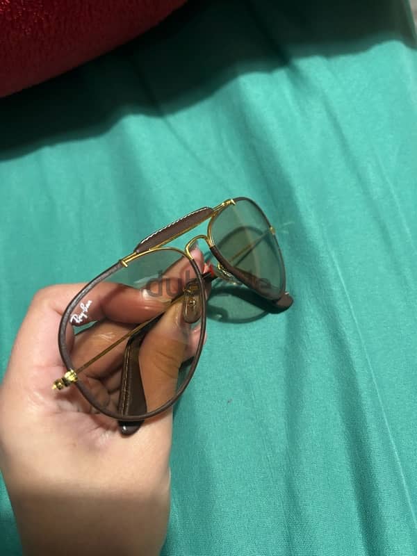 Leather Ray-Ban Unisex Sunglass 2