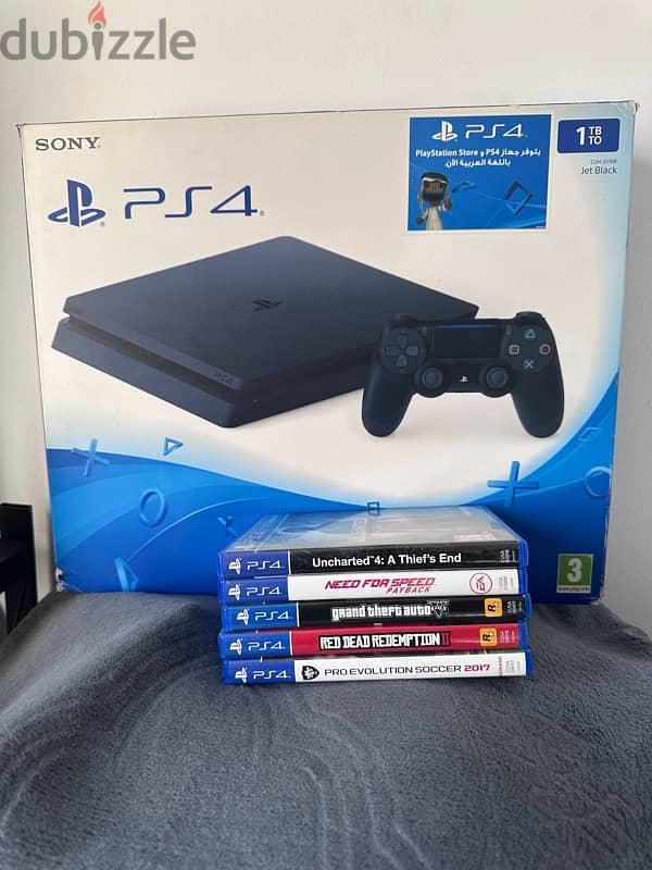 Playstation 4 1 TB With 6 Gmaes 1