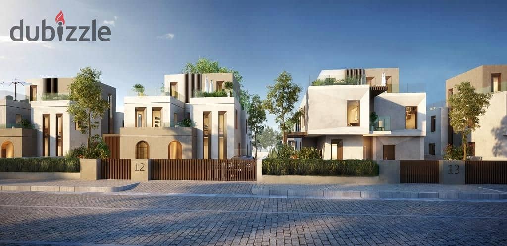 Townhouse, 184m, prime location with landscape view in Vye Sodic, Sheikh Zayed. 0