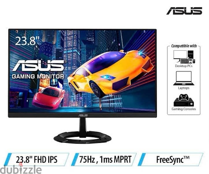 شاشة جيمينج Asus. بحالة ممتازة، استعمال خفيف أقل من شهرين. 0