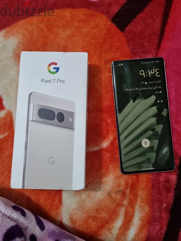 pixel 7 pro 128 علبه بدون كابل رسمي 1