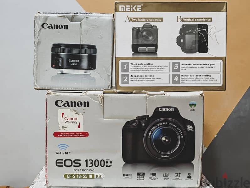 kit canon1300d//كاميره 18