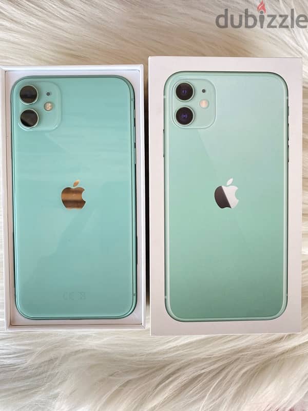 Iphone 11 green 128 giga with box and charger 3