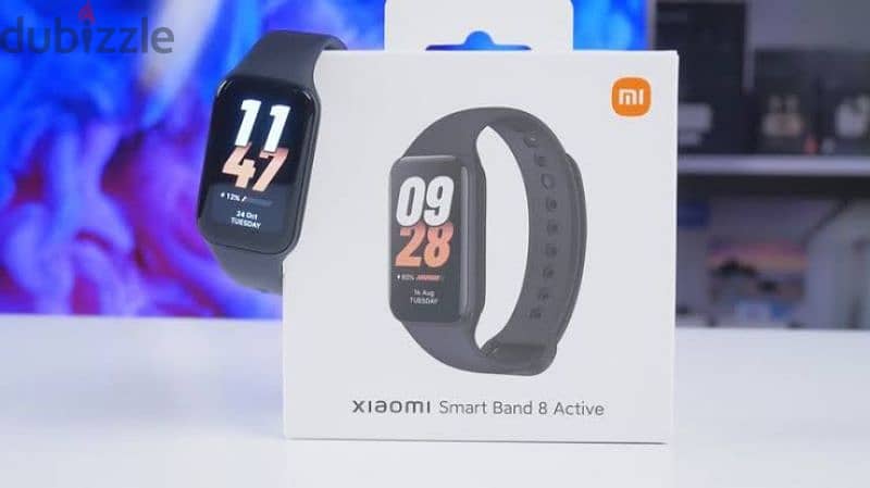 xiaomi band 8 active جديد  بضمان الوكيل سنه متبرشمة 1