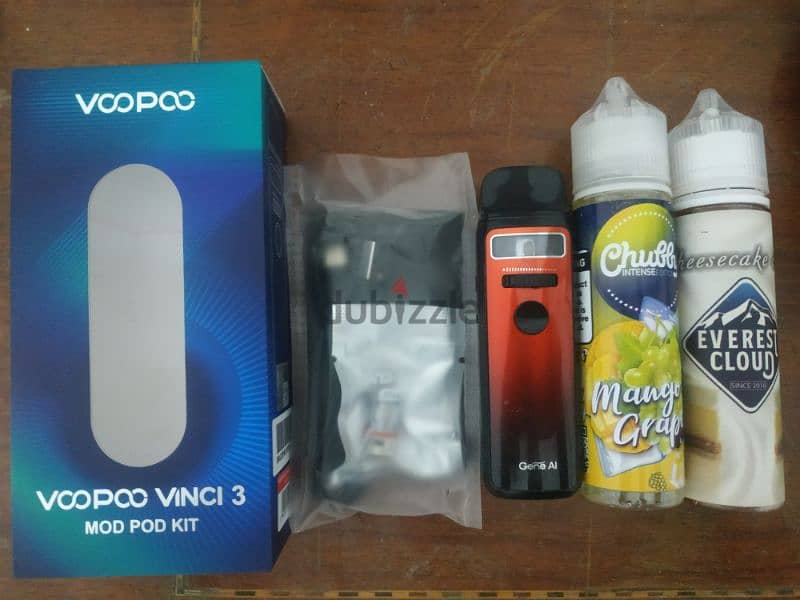 voopoo vinci 3 vape فيب استعمال بسيط + ٢ ليكويد 0