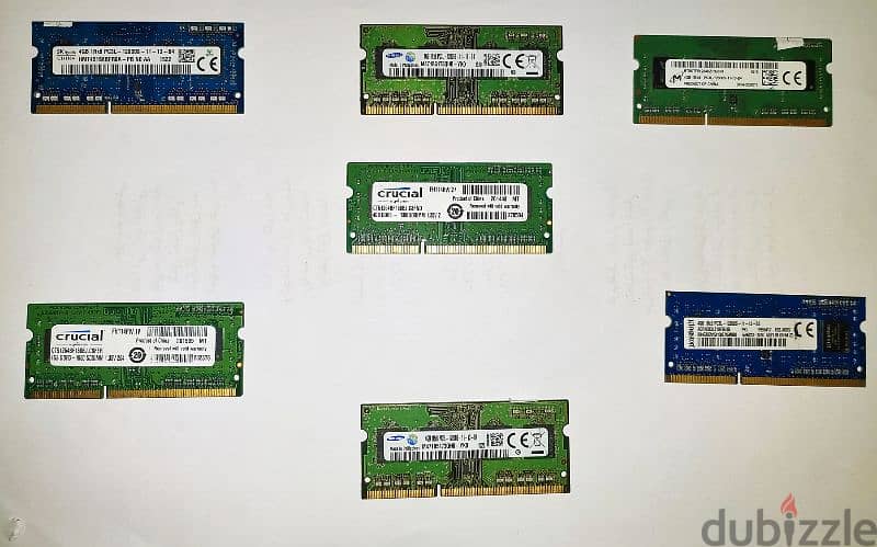 رامات لاب توب 4جيجا ddr3 باص 12800  بسعر لقطة للكميات 10