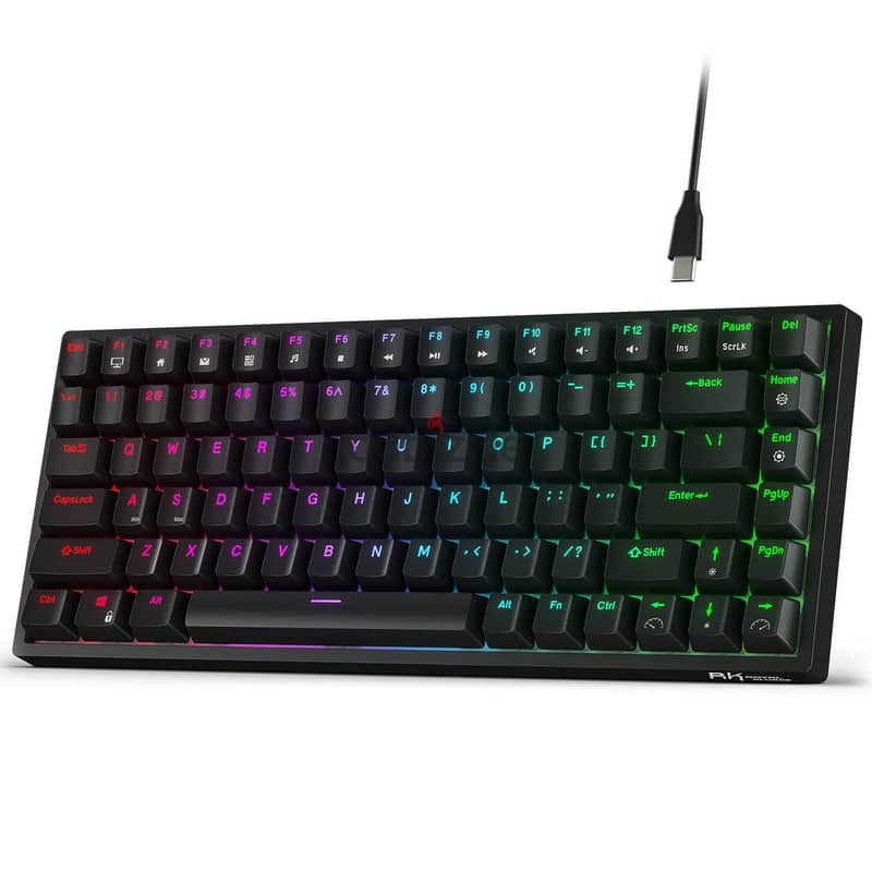 Royal Kludge RK84 75% Mechanical Keyboard (Red Switches) 0