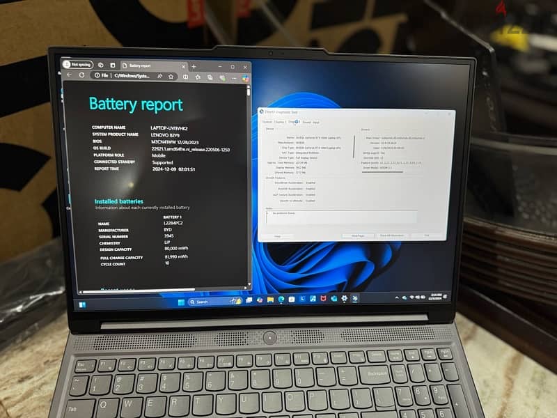 Lenovo legion pro 5 Slim    4060 9