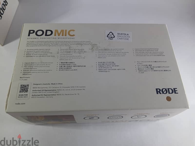 مايك RODE PODMIC XLR جديد متبرشم 9