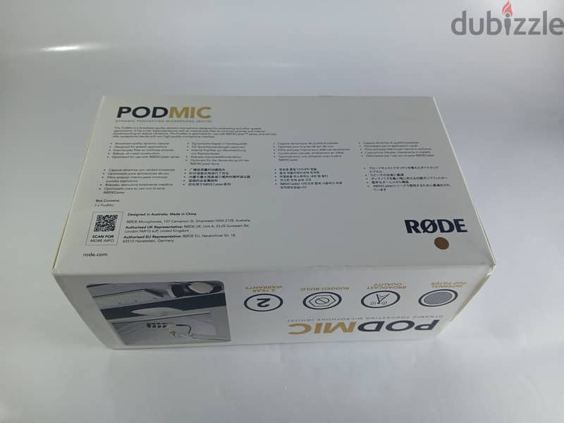 مايك RODE PODMIC XLR جديد متبرشم 12