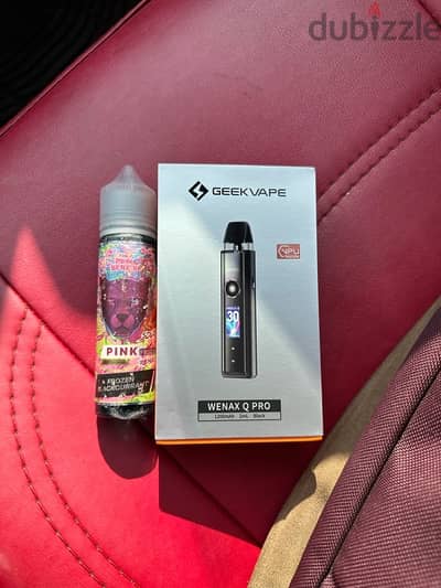 Geekvape Wenax Q Pro + Pink Series Liquid (استخدام يوم)