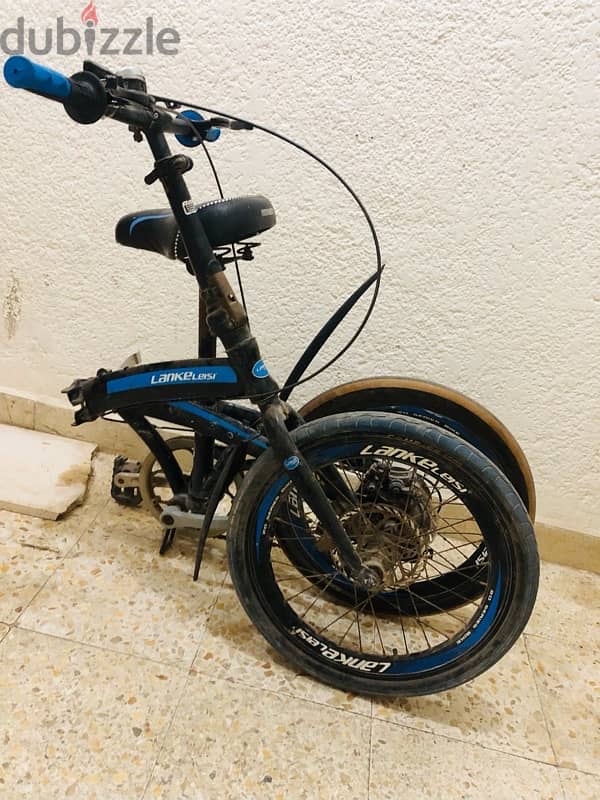 دراجه كهرباء قابله للطي / مطبق مقاس ٢٠ E-folding bike 5