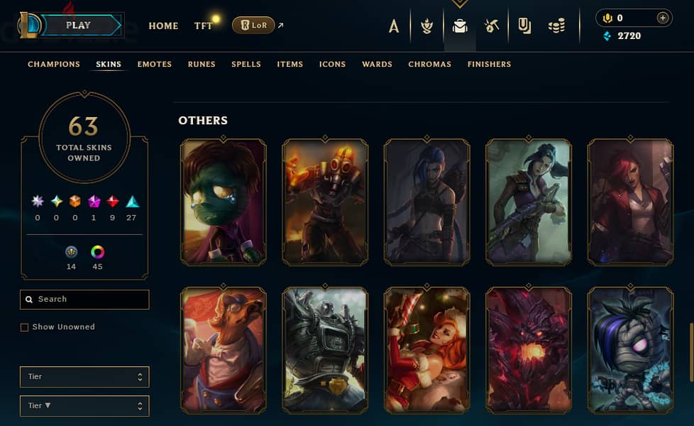 account league of legend level 225 EUNE 5