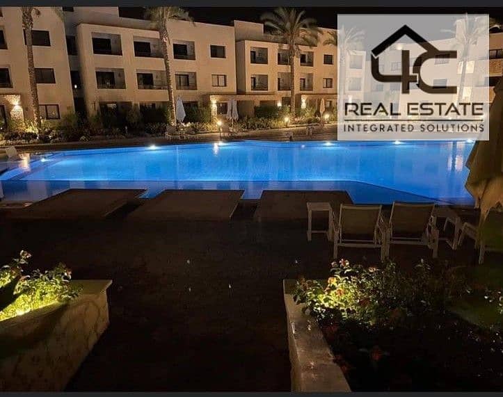 Chalet 139m fully finished with air conditioners and kitchen at the lowest price for sale with installments view Lagoon in Azha North Coast 0