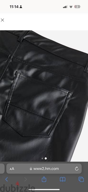 H&M leather pants 1