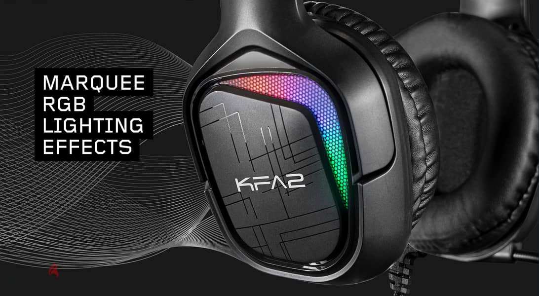 KFA2 SONAR-04 RGB GAMING HEADSET سونار 04 يو اس بي 7.1 سماعة أذن ألعاب 1