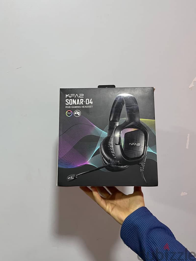 KFA2 SONAR-04 RGB GAMING HEADSET سونار 04 يو اس بي 7.1 سماعة أذن ألعاب 6