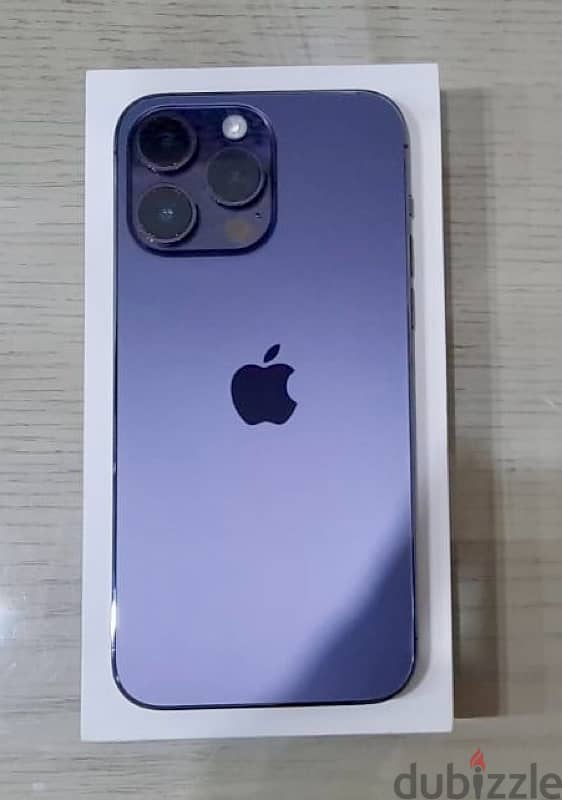 iphone 14Pro Max, Deep purple ,256GB, Battery health 89%,حالته كالزيرو 3