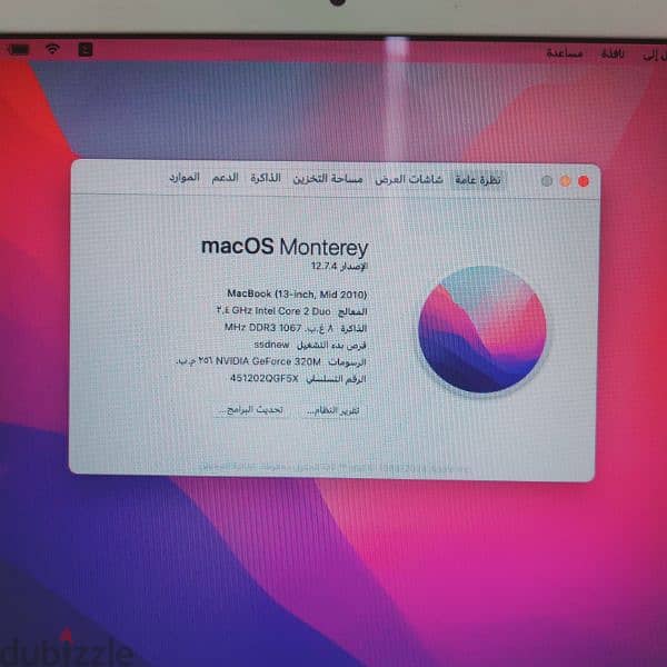 لاب توب mac بحالة جيدة جدا للبيع 6