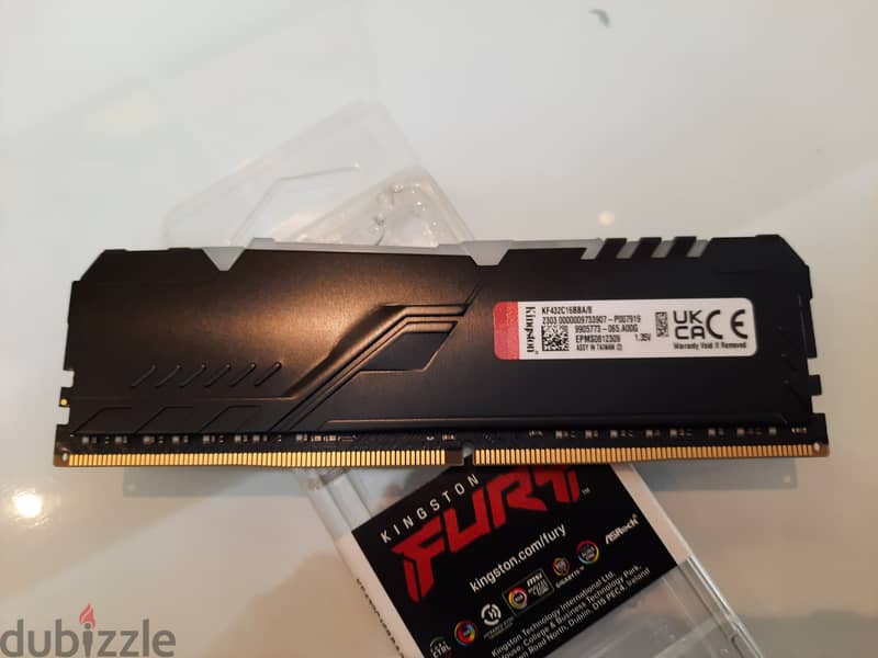 Kingston FURY Beast RGB DDR4 16GB (2x8GB) 3200MHz Cl16 1