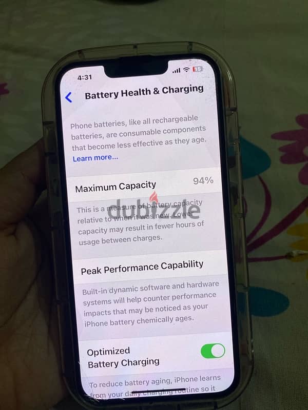ايفون ١٣ حاله بطاريه ممتازه ٩٤ 2