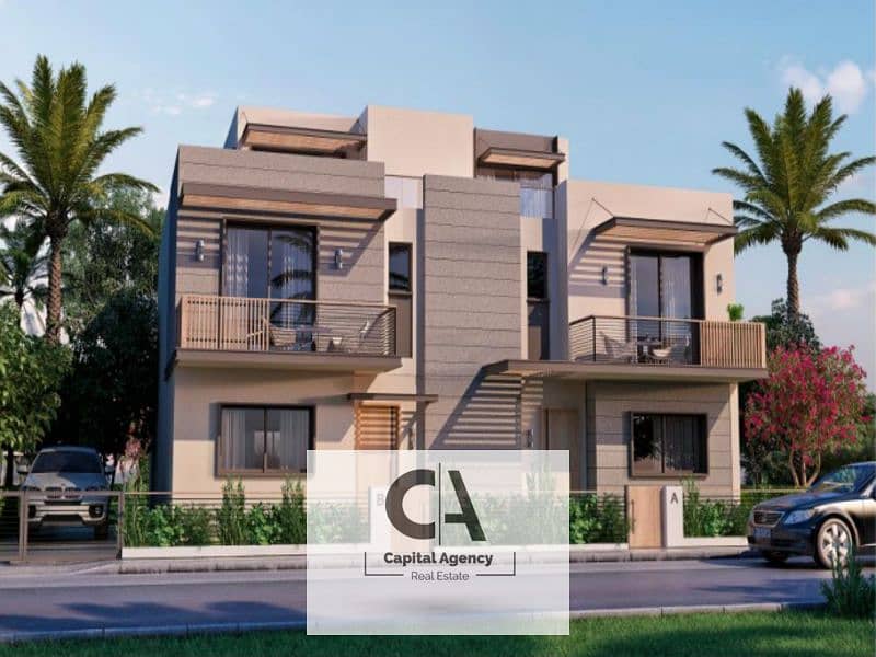 fully finsh Apartment for sale in the heart of October with only 5% down payment and installments for longest payment period in Garden Lakes Compound 0