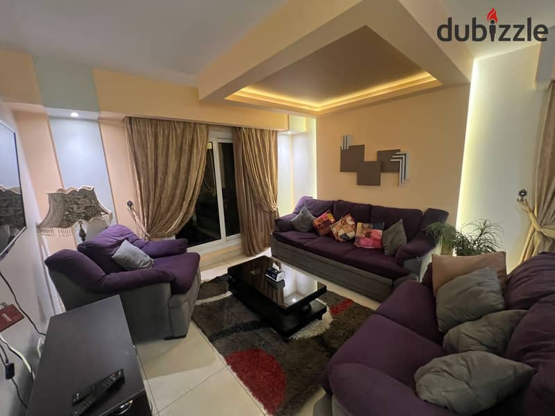 Furnished apartment for rent in Nasr City in the Golden Square, Abbas El Akkad view 0