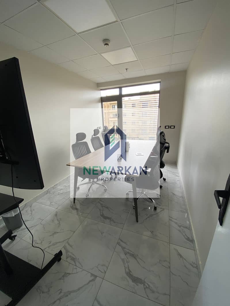 Office for rent 90 meters fully finished + AC, a very prime location in the heart of Sheikh Zayed 0