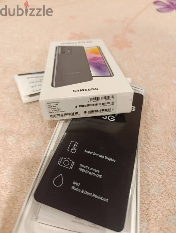 samsung A73 5g 8 ram 128 like new 3