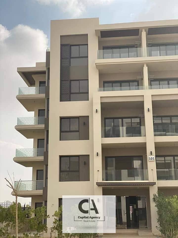 3 bedroom apartment for sale + private terrace in the heart of New Cairo, fully finished, immediate delivery, with equal installments - in The Address 0