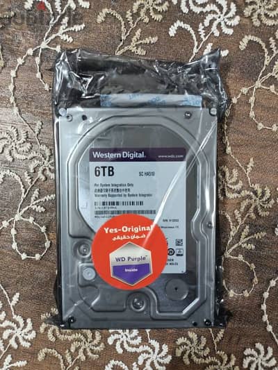 هارد مراقبة كاميرات Western Digital purple 6TB Hard disk جديد