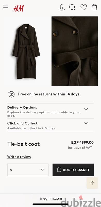 H&M Women’s Coat 1