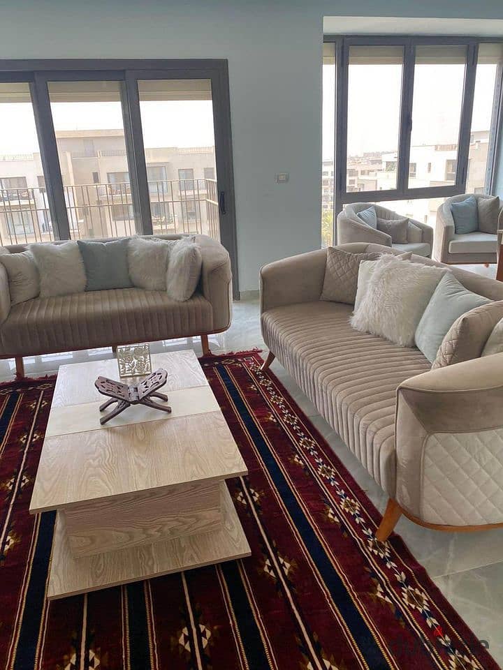 Luxurious 3-bedroom apartment for sale in a compound next to Madinaty and minutes from the Fifth Settlement and Rehab 0